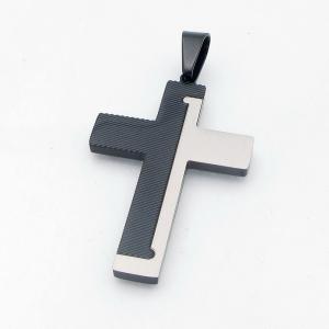 Stainless Steel Cross Pendant - KP118022-HR