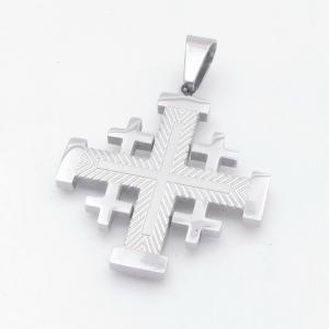 Stainless Steel Cross Pendant - KP118023-HR