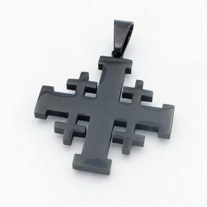 Stainless Steel Cross Pendant - KP118028-HR