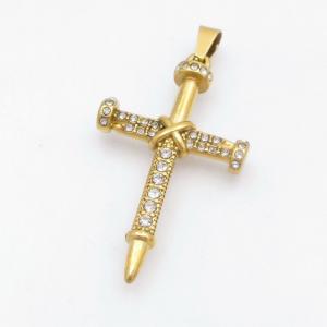 Stainless Steel Cross Pendant - KP118040-KD