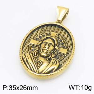 Stainless Steel Gold-plating Pendant - KP118089-GSD