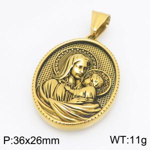 Stainless Steel Gold-plating Pendant - KP118090-GSD