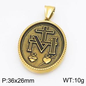 Stainless Steel Gold-plating Pendant - KP118092-GSD