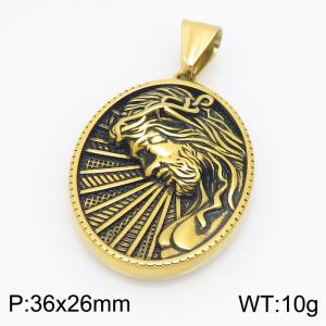 Stainless Steel Gold-plating Pendant - KP118094-GSD