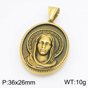 Stainless Steel Gold-plating Pendant - KP118097-GSD