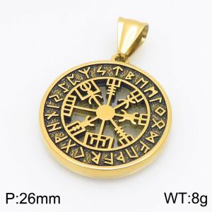 Stainless Steel Gold-plating Pendant - KP118108-GSD