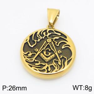 Stainless Steel Gold-plating Pendant - KP118111-GSD