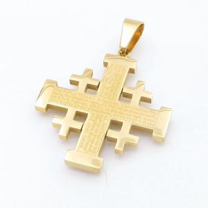 Stainless Steel Cross Pendant - KP118132-HR