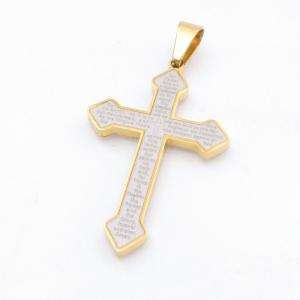 Stainless Steel Cross Pendant - KP118137-HR