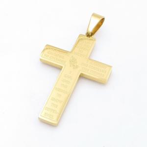 Stainless Steel Cross Pendant - KP118141-HR