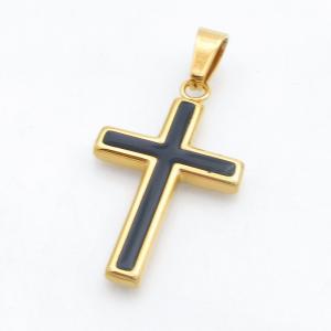 Stainless Steel Cross Pendant - KP118166-HR