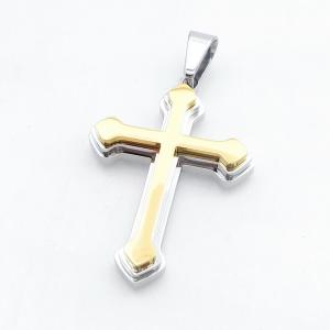 Stainless Steel Cross Pendant - KP118179-HR