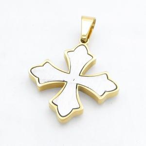 Stainless Steel Cross Pendant - KP118198-HR