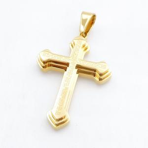 Stainless Steel Cross Pendant - KP118200-HR