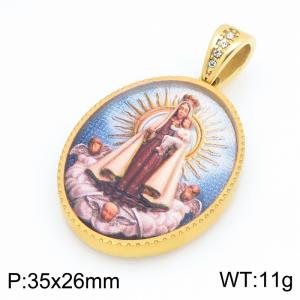 Stainless Steel Gold-plating Pendant - KP118262-GC