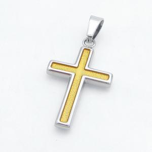 Stainless Steel Cross Pendant - KP118270-HR