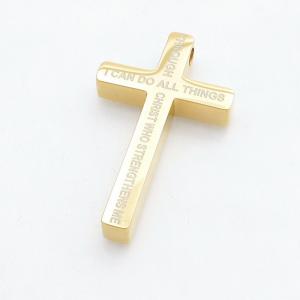 Stainless Steel Cross Pendant - KP118279-HR