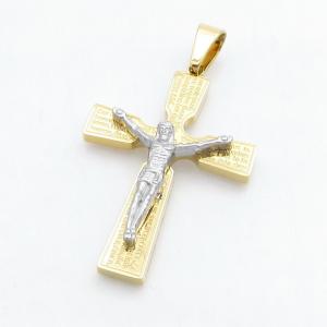 Stainless Steel Cross Pendant - KP118291-HR
