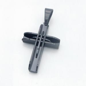 Stainless Steel Cross Pendant - KP118390-HR