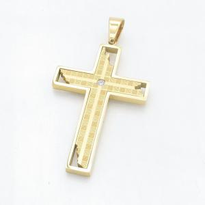 Stainless Steel Cross Pendant - KP118397-HR