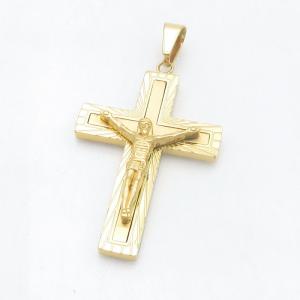 Stainless Steel Cross Pendant - KP118419-HR