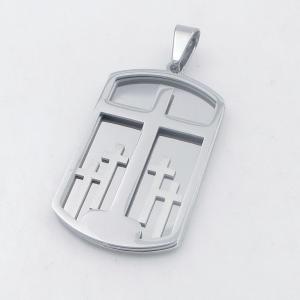 Stainless Steel Cross Pendant - KP118428-HR