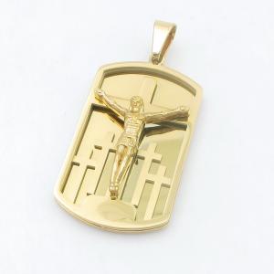 Stainless Steel Cross Pendant - KP118435-HR