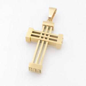 Stainless Steel Cross Pendant - KP118438-HR