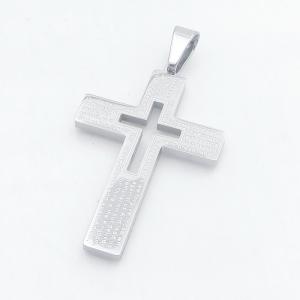 Stainless Steel Cross Pendant - KP118442-HR