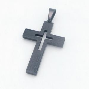 Stainless Steel Cross Pendant - KP118444-HR