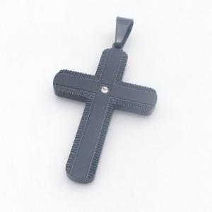 Stainless Steel Cross Pendant - KP118447-HR