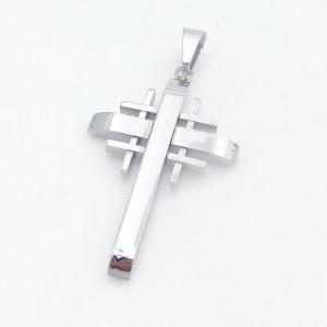 Stainless Steel Cross Pendant - KP118450-HR