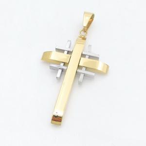 Stainless Steel Cross Pendant - KP118454-HR