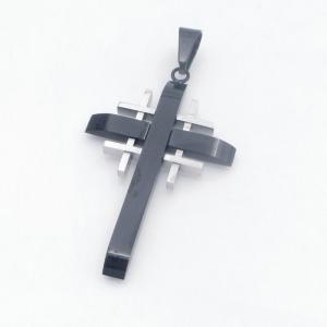 Stainless Steel Cross Pendant - KP118455-HR