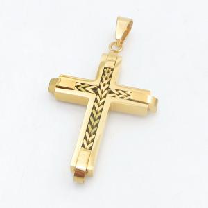 Stainless Steel Cross Pendant - KP118457-HR