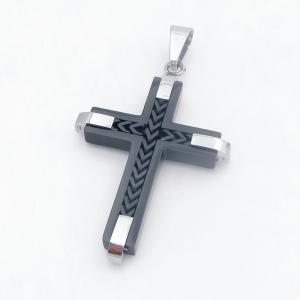 Stainless Steel Cross Pendant - KP118459-HR