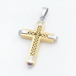 Stainless Steel Cross Pendant - KP118461-HR