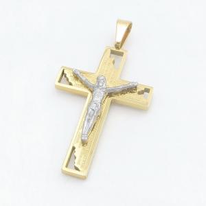 Stainless Steel Cross Pendant - KP118465-HR