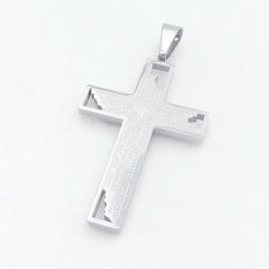 Stainless Steel Cross Pendant - KP118469-HR