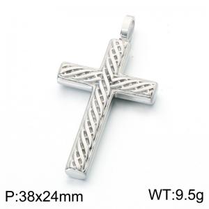 Stainless steel jewelry cross pendant - KP118476-GC