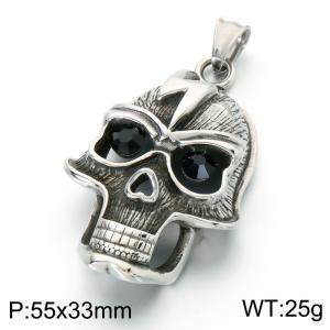Stainless Skull Pendants - KP118494-LU