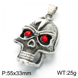 Stainless Skull Pendants - KP118495-LU