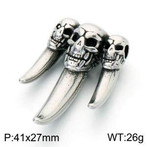 Stainless Skull Pendants - KP118508-LU