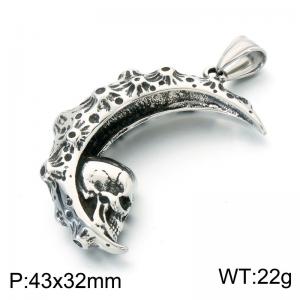 Stainless Skull Pendants - KP118511-LU