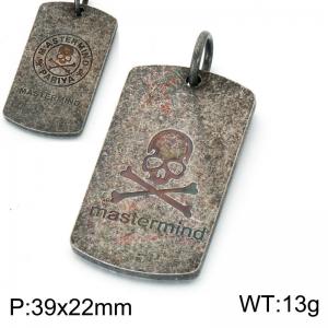 Stainless Skull Pendants - KP118516-LU