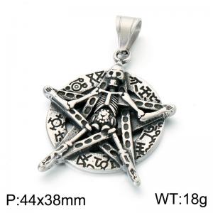 Stainless Skull Pendants - KP118548-LU