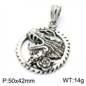 Stainless Skull Pendants - KP118552-LU