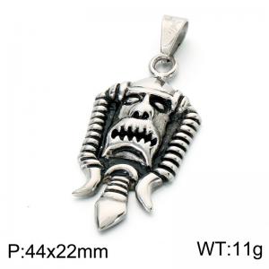 Stainless Skull Pendants - KP118556-LU