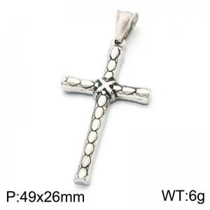 Stainless Steel Cross Pendant - KP118601-LU
