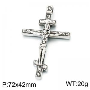 Stainless Steel Cross Pendant - KP118611-LU
